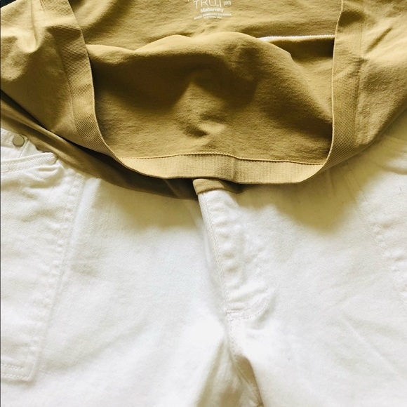 3xl White Maternity Jean Jacket & Maternity Shorts - Picture 6 of 16